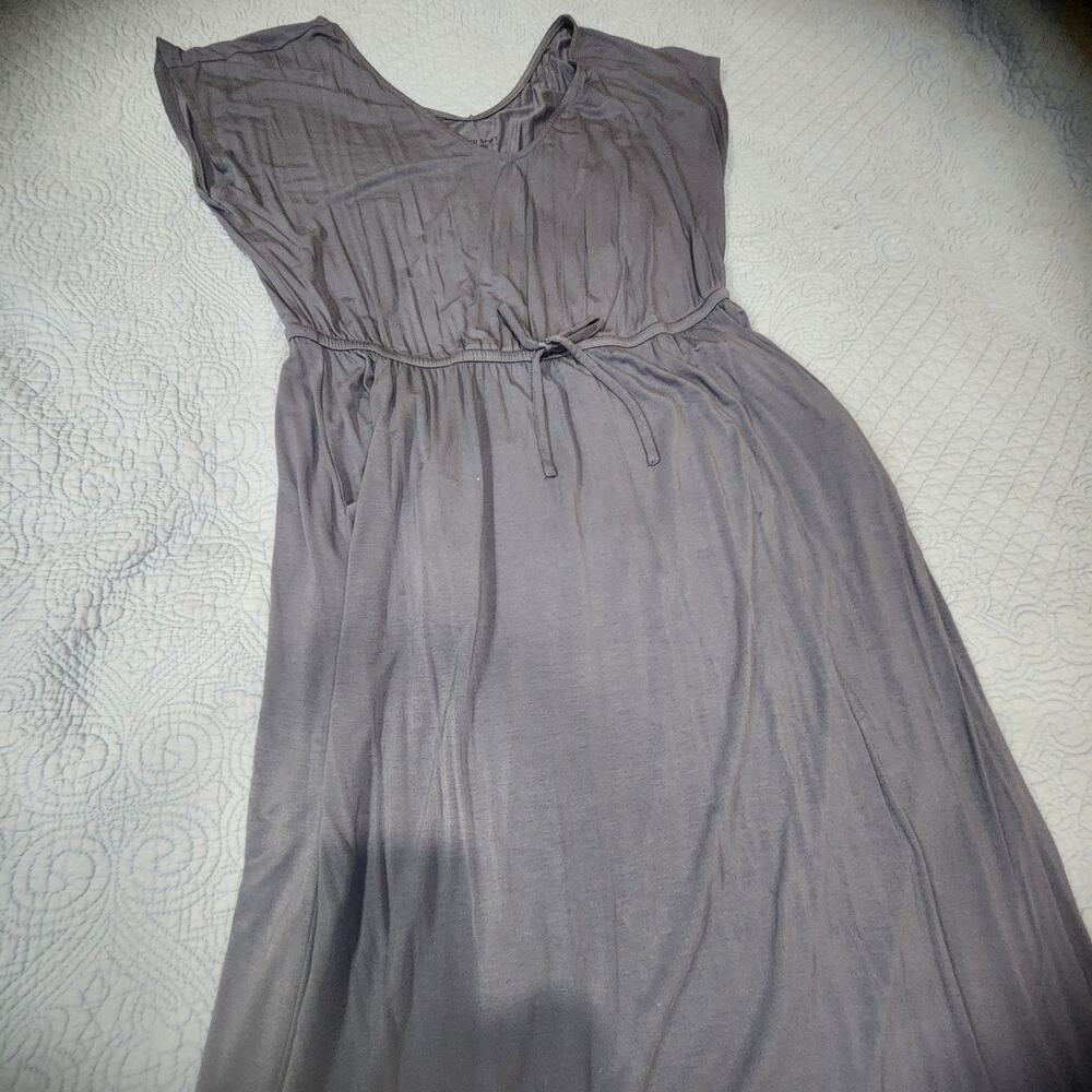 Torrid Super Soft Knit Dress Gray Slate Blue Lavender Purple Plus Size 2X Midi